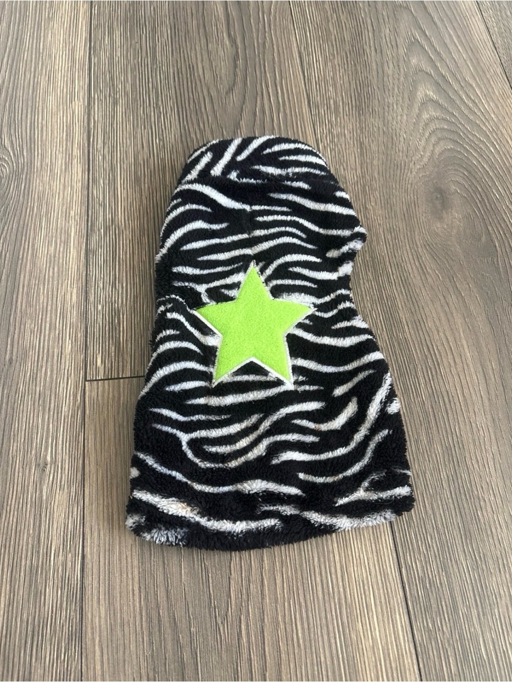 Pet Fleece Zebra Star Jacket